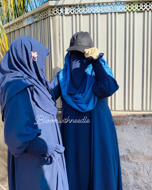 Student blue abaya design 