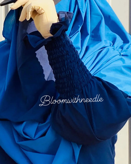 Student blue abaya design