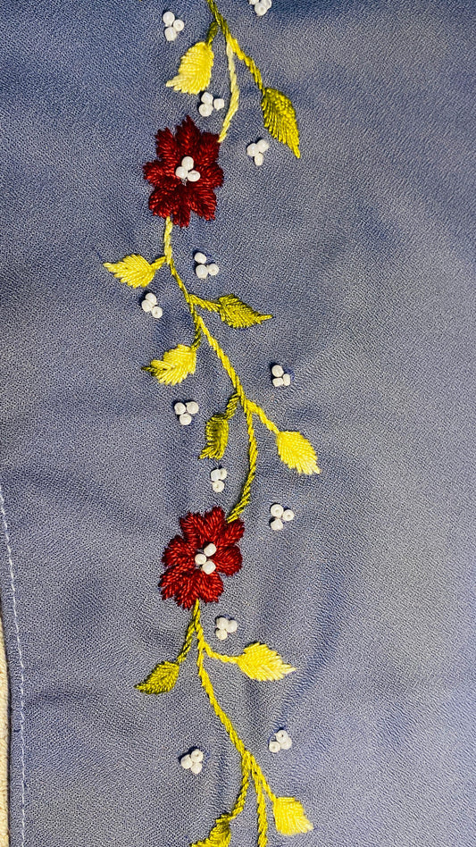 hand embriodery abaya hijab