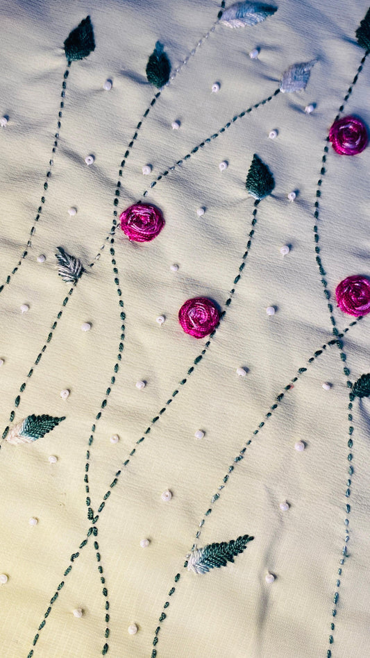 hand embriodery abaya hijab