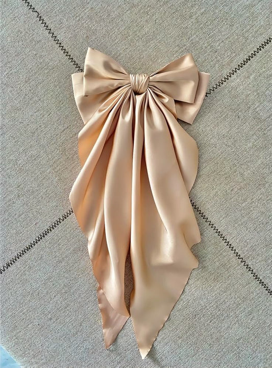 silk hair bow abaya design